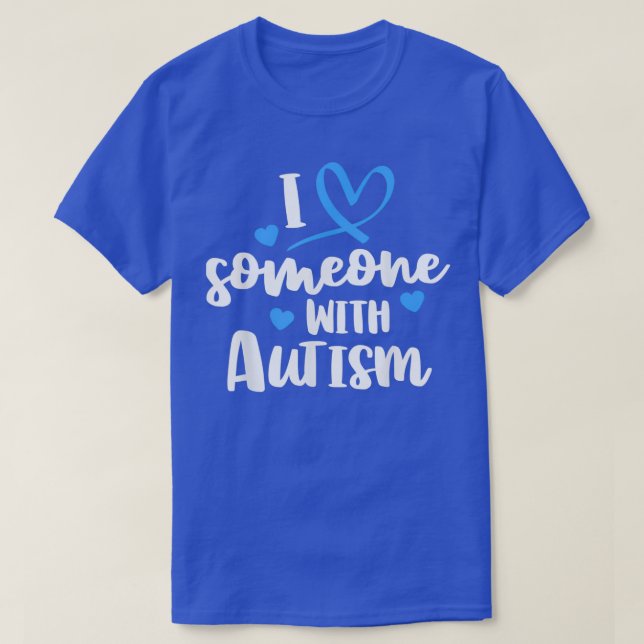 Autism Familj I Kärlek någon med autismmedvetenhet T Shirt (Design framsida)