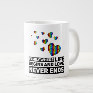 Autism Family - Mugg Jumbo Mugg