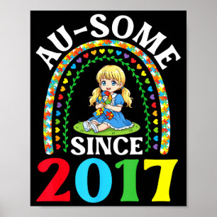 Autism fantastisk sedan 2017 medvetenhet 9:e poster