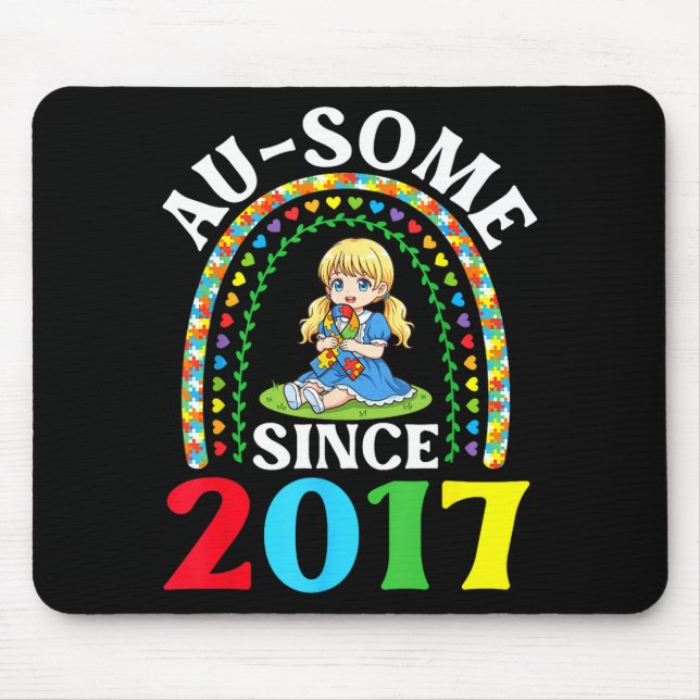 Autism fantastiskt sedan 2017 medvetenhet 9:e musmatta (Framsidan)