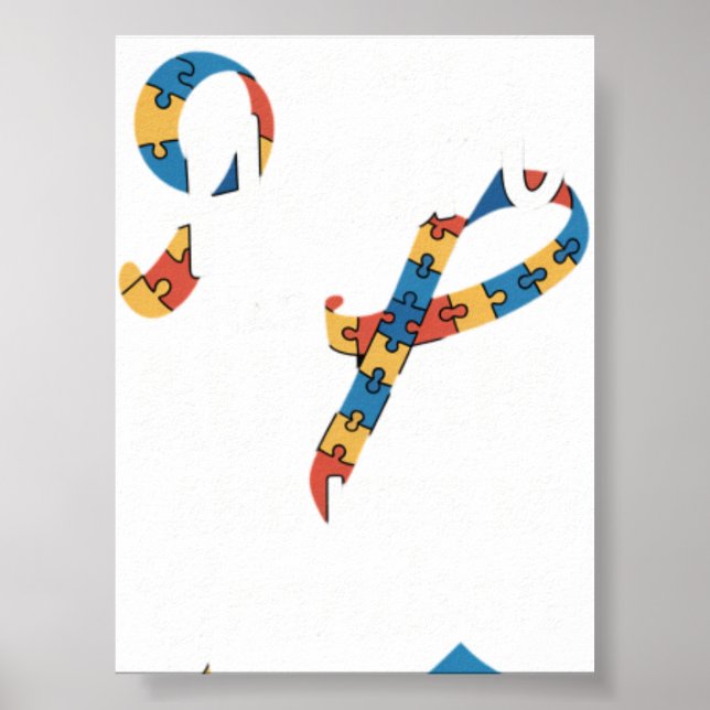 Autism Farfar Farmor Autistisk Barnbarn Autism Med Poster (Framsidan)