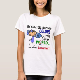 Autism FÄRGAR HANS EGNA VÄRLDSbrorson Tee Shirt