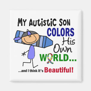 Autism FÄRGAR HANS EGNA VÄRLDSSon Magnet