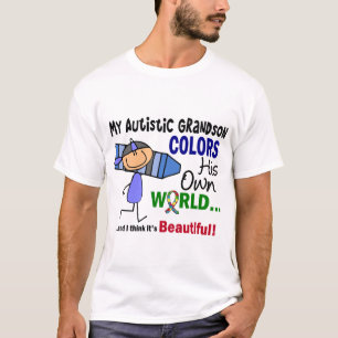 Autism FÄRGAR HANS EGNA VÄRLDSsonson T Shirt