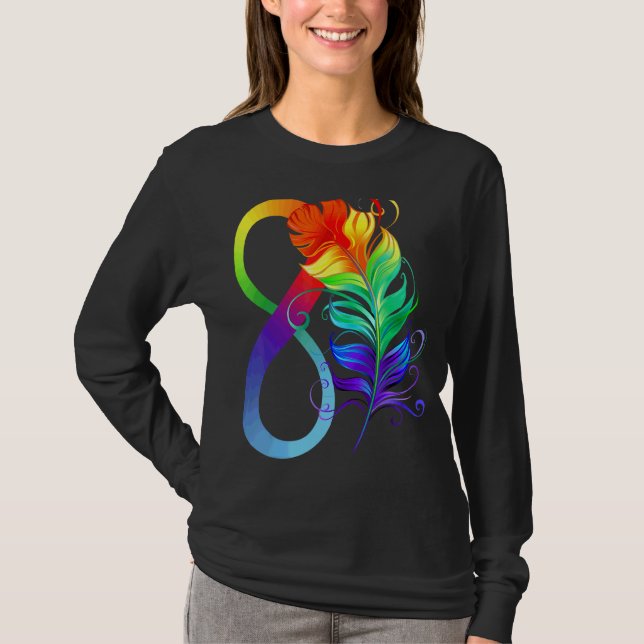 Autism Feather Awareness Month Autistic Support Mo T Shirt (Framsida)
