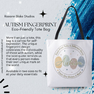 Autism Fingeravtryck/Citat Väska
