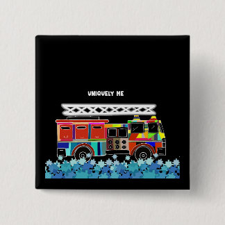 Autism Firelångtradarpuzzle delar Knapp