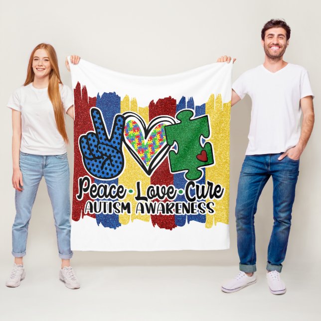 Autism - Fleece Blanket, 50" x60" (På plats)