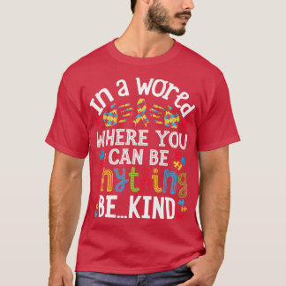 Autism för manar Women Boys Girls Kids Lärare Stud T Shirt