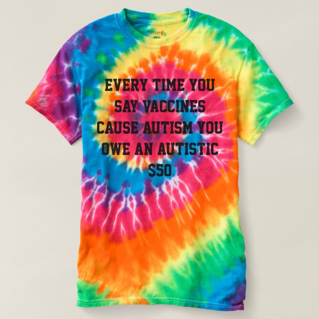 Autism för vaccin =/= tee (Design framsida)