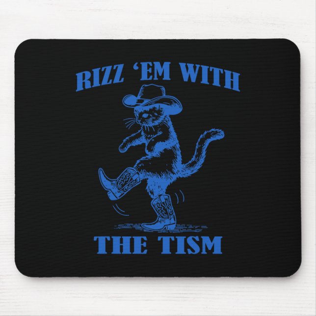 Autism Funny Rizz Em Funny Cat Rizz Em med TI Musmatta (Framsidan)