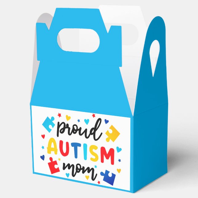 Autism -  Gable Favor Box Presentaskar (Öppnad)
