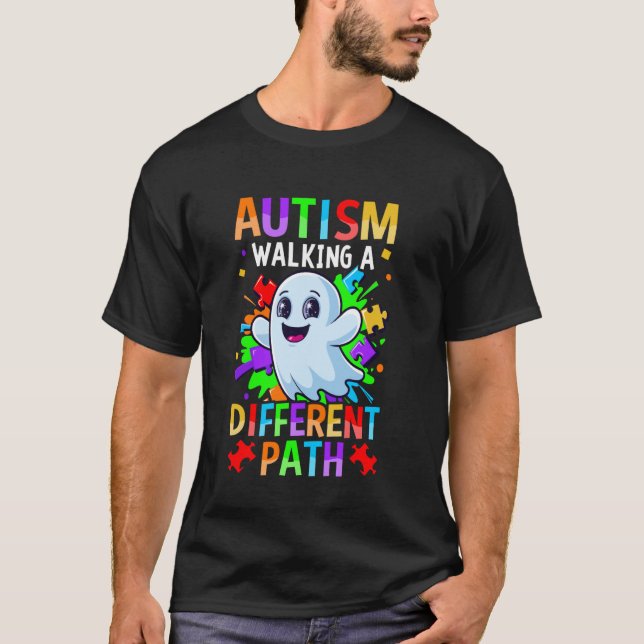 Autism Går En Annan Väg T Shirt (Framsida)