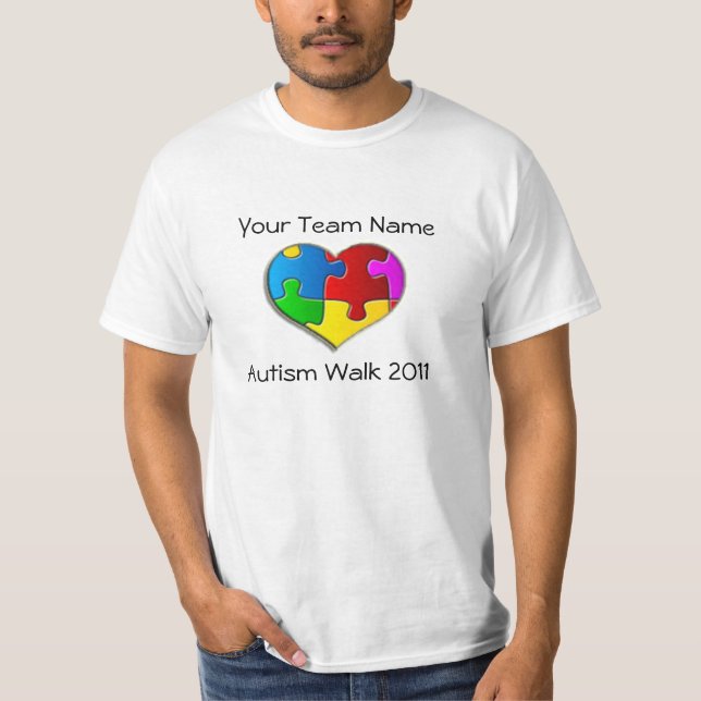 Autism går skjortan 2011 t-shirt (Framsida)