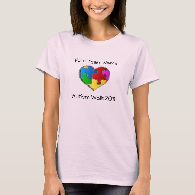 Autism går skjortan 2011 t shirt (Framsida)