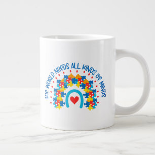 Autism - gigantiskt kaffe mugg jumbo mugg