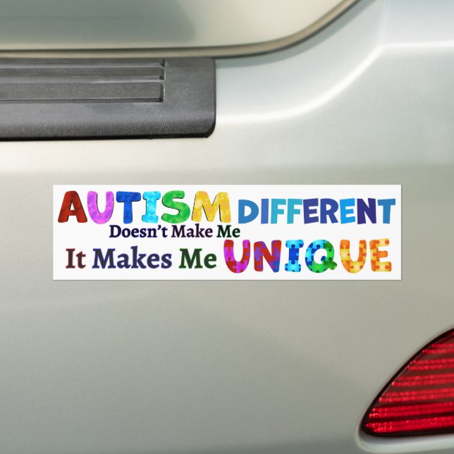 AUTISM gör mig UNIK Bildekal (På Bil)