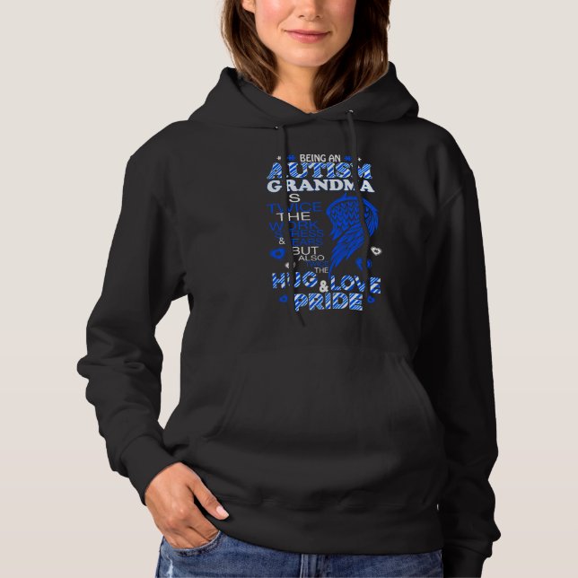 Autism Grandma T Shirt (Framsida)