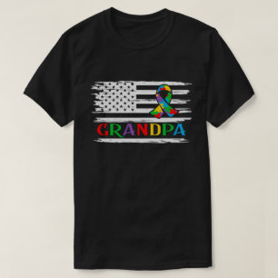 Autism Grandpa, autismmedvetenhet T Shirt