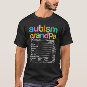 Autism Grandpa Facts Autism Awareness Gr T Shirt