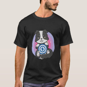 Autism Gräns Collie Puzzle Biet Cute Samlare Hund T Shirt