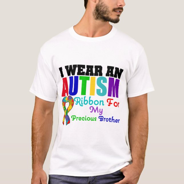 Autism ha på sig jag bandet för min dyrbara broder tee (Framsida)