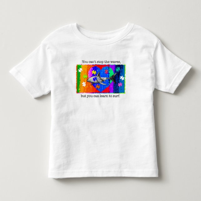 Autism Haj 3T VIT T Shirt (Framsida)
