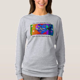 Autism Haj KVINNA GRÅ T Shirt
