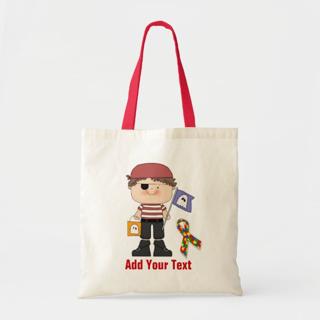 Autism Halloween Budget Budget Tote Tygkasse (Framsidan)