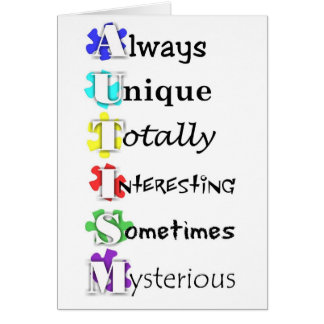 autism hälsningskort