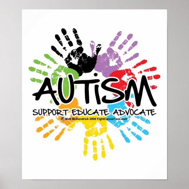 Autism Handprint Poster (Framsidan)