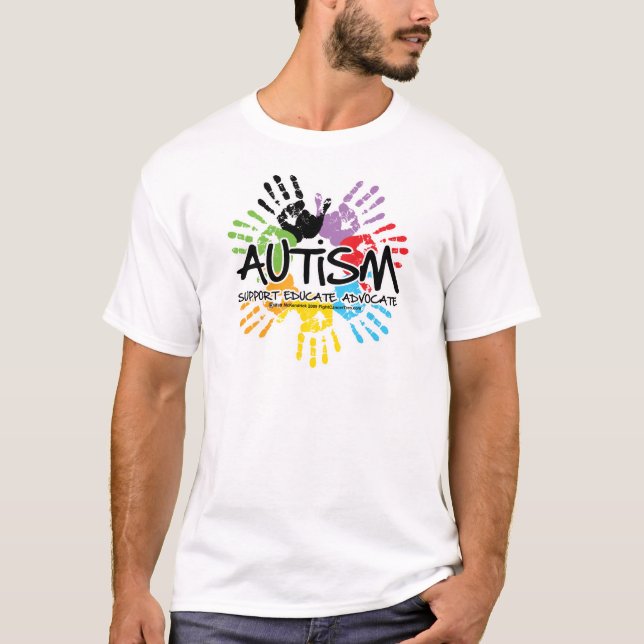 Autism Handprint T Shirt (Framsida)
