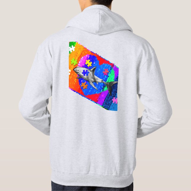 Autism Hans/Hennes Hoodie (Baksida)