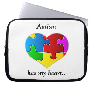 Autism har min hjärta….,fodral/sleeve laptop sleeve