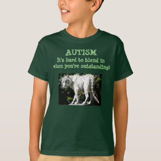Autism - hårt att blanda i, när du är utstående tee shirt