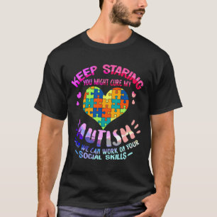 Autism Heart Autism Awareness Adhd Austism Puzzle T Shirt