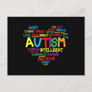 Autism Heart Autism Awareness Autism Mamma Gif Vykort