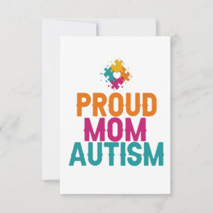 Autism Heart Autism Awareness Autism Mamma Tack Kort