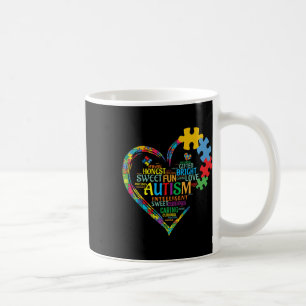 Autism Heart Autism Awareness Support Autism Long Kaffemugg