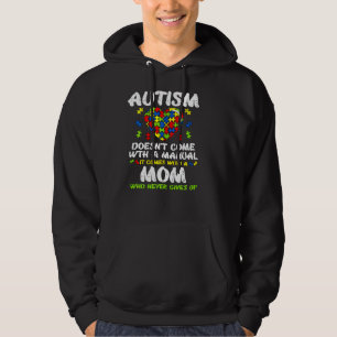 Autism Heart Kom Manual Mamma Awareness Hoodie