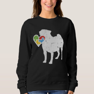 Autism Heart Pug Shirt Awareness Dog Lover Autisti T