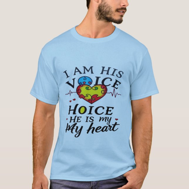 Autism Heart Voice T Shirt (Framsida)