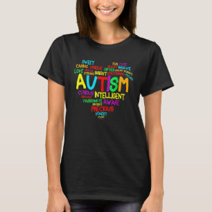 Autism Hjärta Autism Medvetenhet P Roud Autism Mam T Shirt