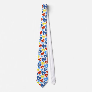 Autism Hjärta Nacke Tie Slips