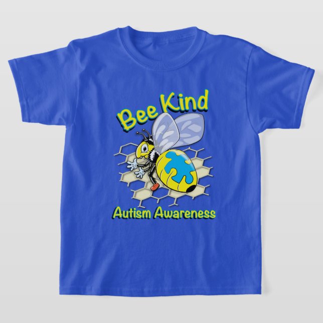 Autism Honbee T Shirt (Laydown)