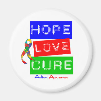 Autism Hope Kärlek Cure Magnet