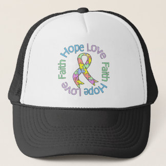 Autism Hope Kärlek Faith Truckerkeps