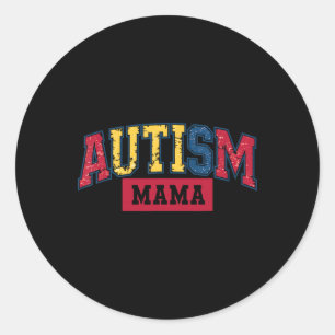 Autism i Mamma, medvetandegörande av Mamma kvinnor Runt Klistermärke