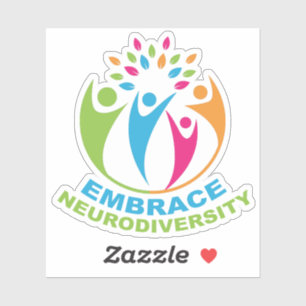 Autism i neurodiversitet Spektrum Cute Colorful Klistermärken