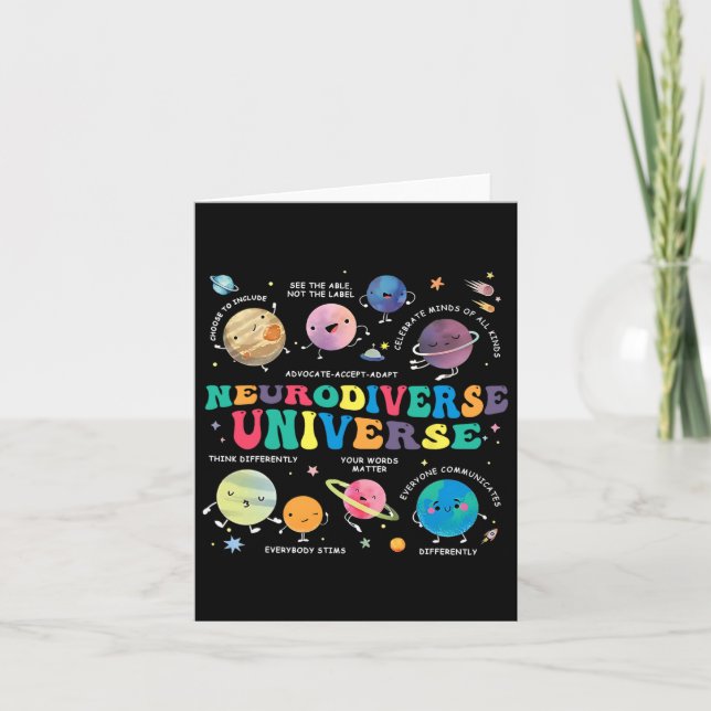 Autism i universell rymdplanet med stor mångfald kort (Framsida)